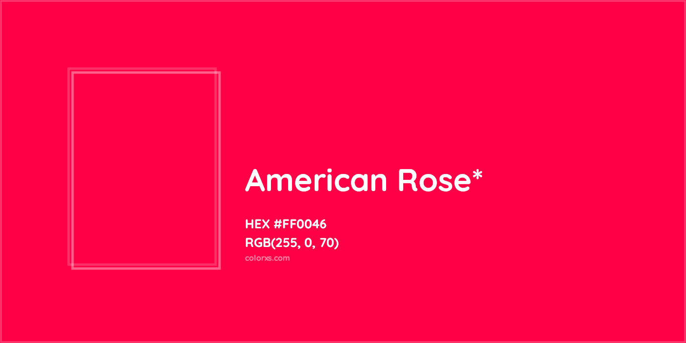 HEX #FF0046 Color Name, Color Code, Palettes, Similar Paints, Images