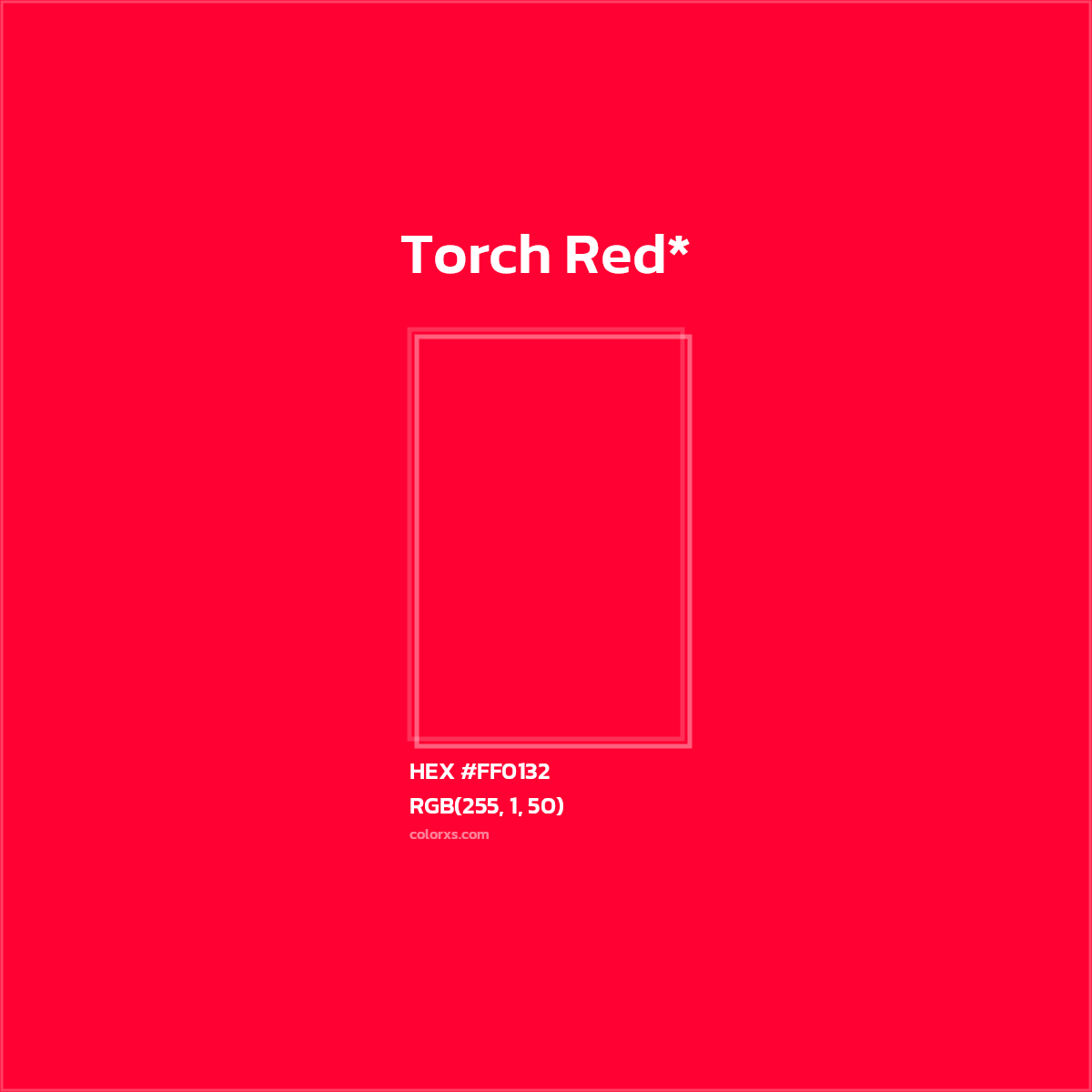 HEX #FF0132 Color Name, Color Code, Palettes, Similar Paints, Images