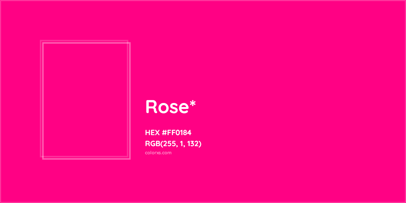 HEX #FF0184 Color Name, Color Code, Palettes, Similar Paints, Images