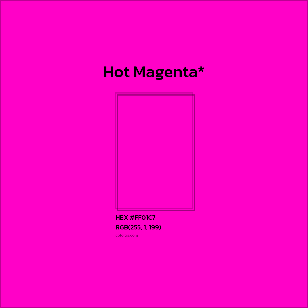 HEX #FF01C7 Color Name, Color Code, Palettes, Similar Paints, Images
