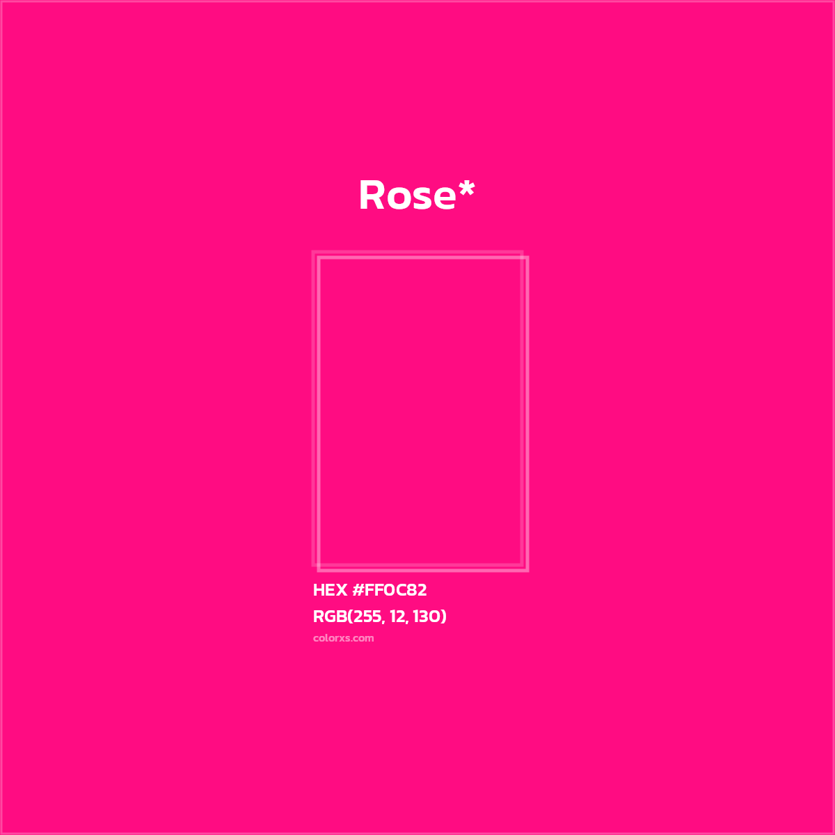 HEX #FF0C82 Color Name, Color Code, Palettes, Similar Paints, Images