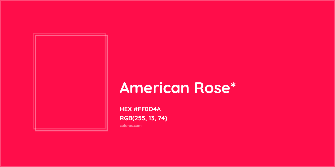 HEX #FF0D4A Color Name, Color Code, Palettes, Similar Paints, Images
