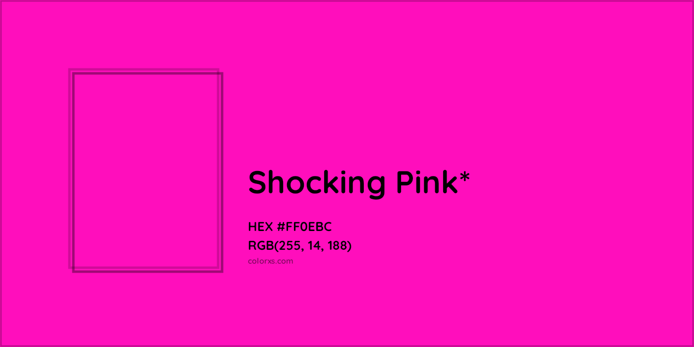 HEX #FF0EBC Color Name, Color Code, Palettes, Similar Paints, Images
