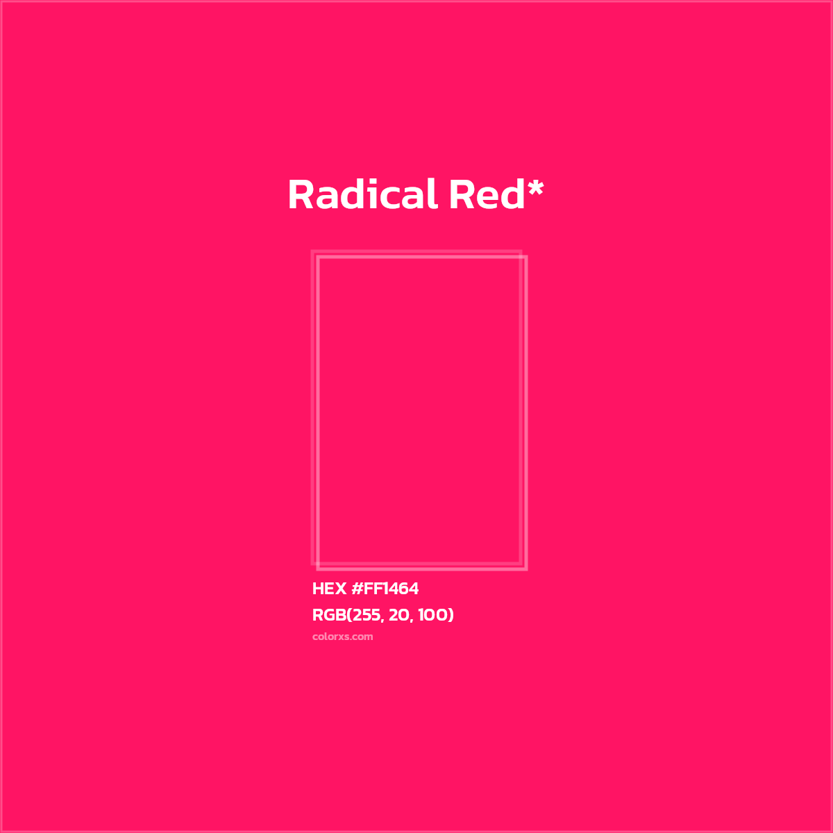 HEX #FF1464 Color Name, Color Code, Palettes, Similar Paints, Images