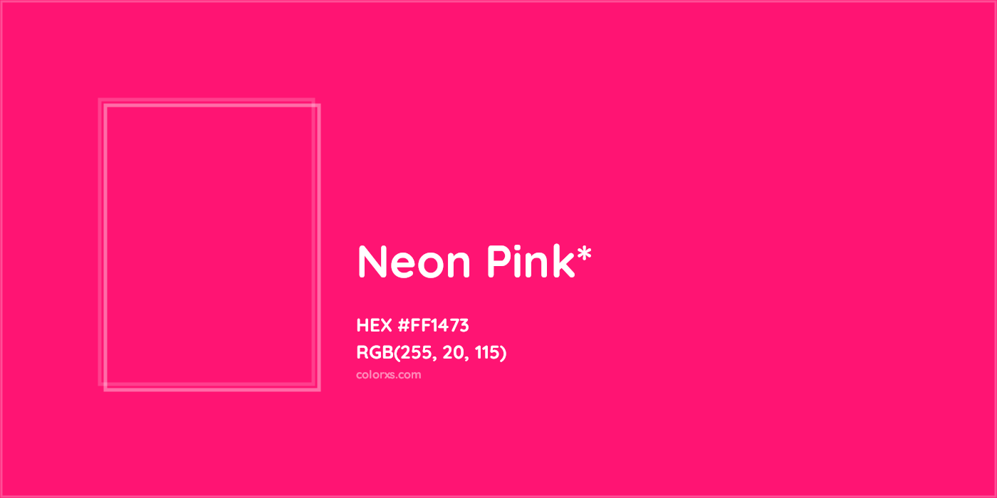 HEX #FF1473 Color Name, Color Code, Palettes, Similar Paints, Images