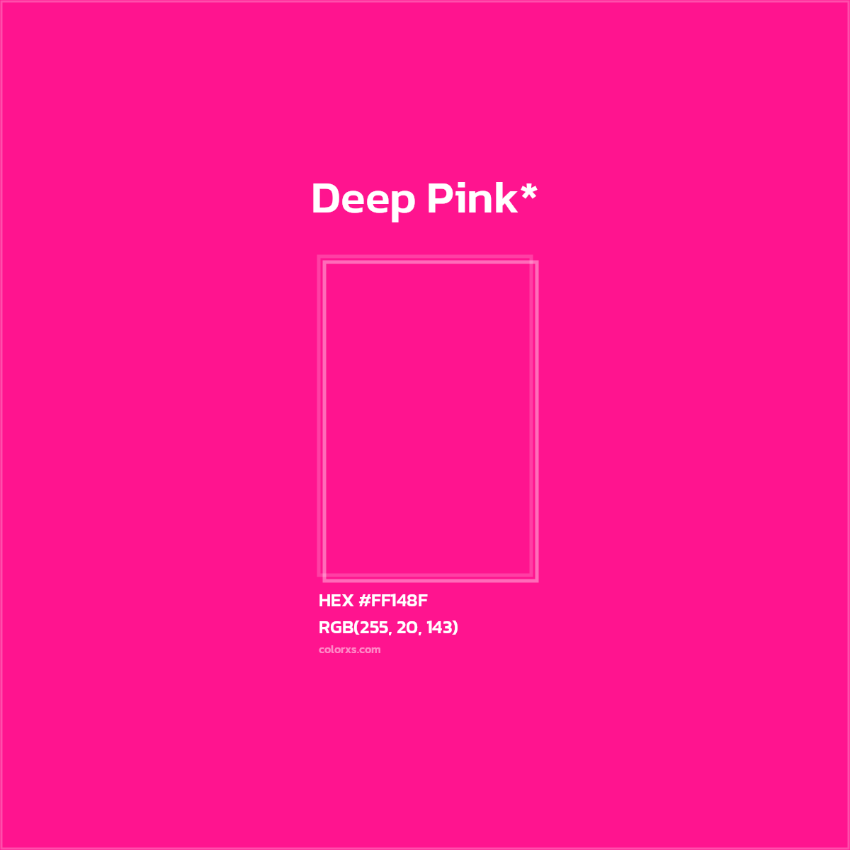HEX #FF148F Color Name, Color Code, Palettes, Similar Paints, Images