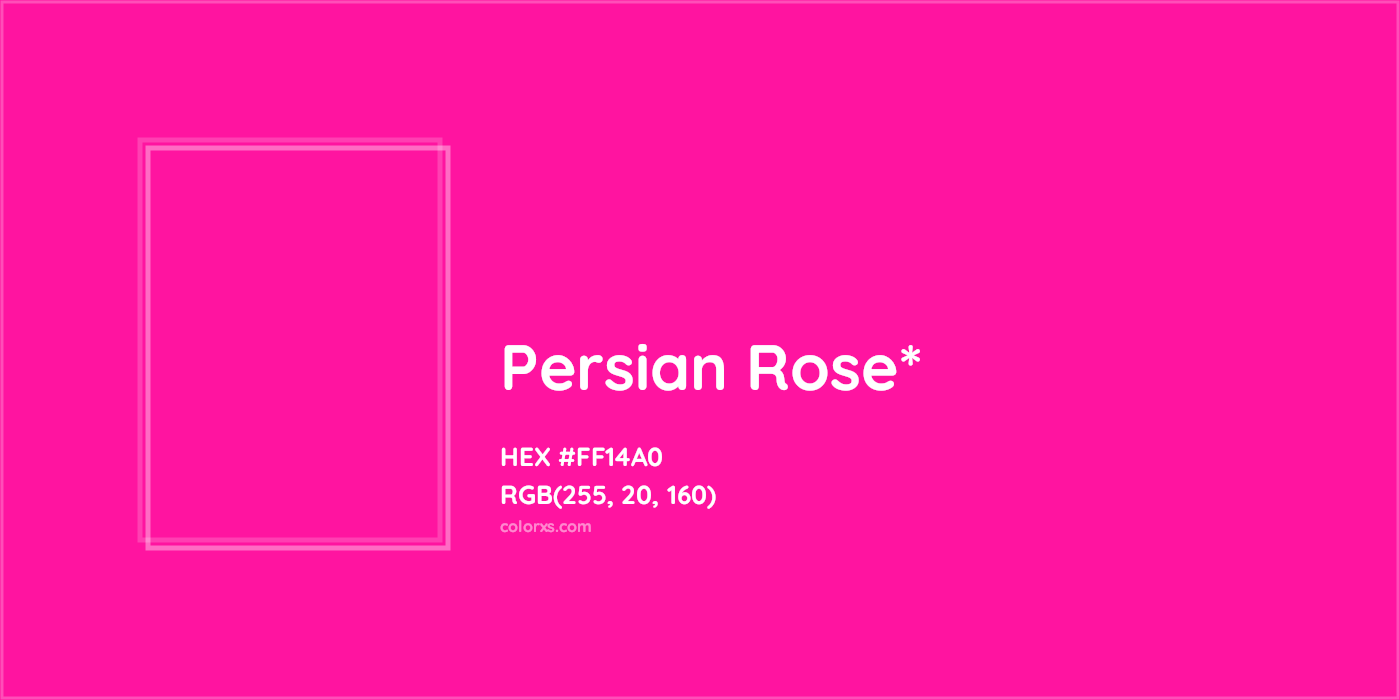 HEX #FF14A0 Color Name, Color Code, Palettes, Similar Paints, Images