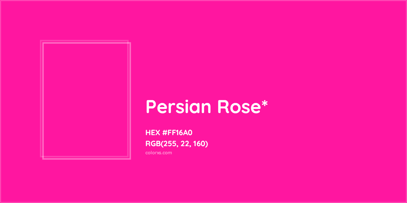 HEX #FF16A0 Color Name, Color Code, Palettes, Similar Paints, Images