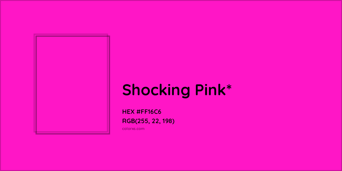 HEX #FF16C6 Color Name, Color Code, Palettes, Similar Paints, Images