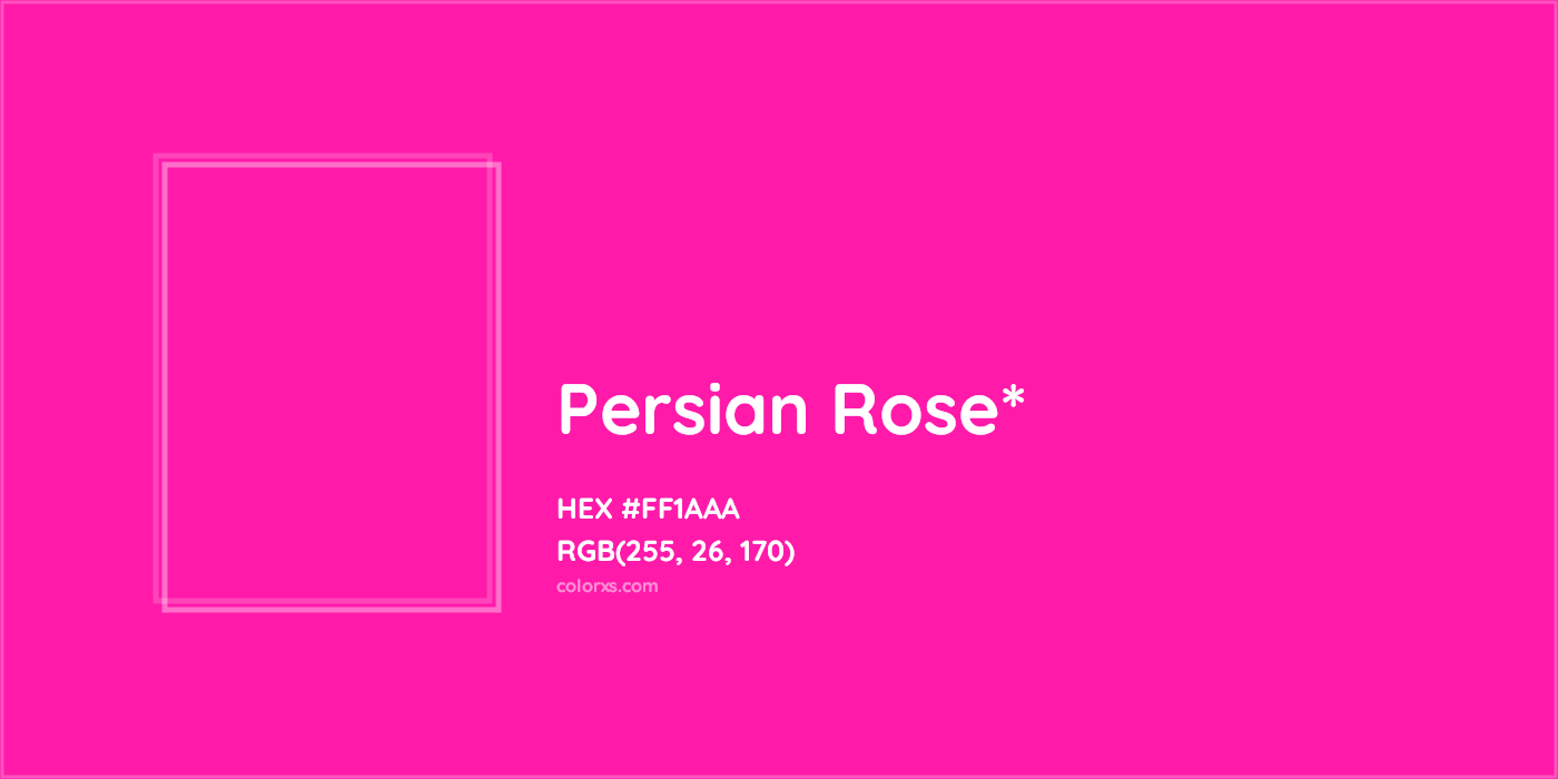 HEX #FF1AAA Color Name, Color Code, Palettes, Similar Paints, Images
