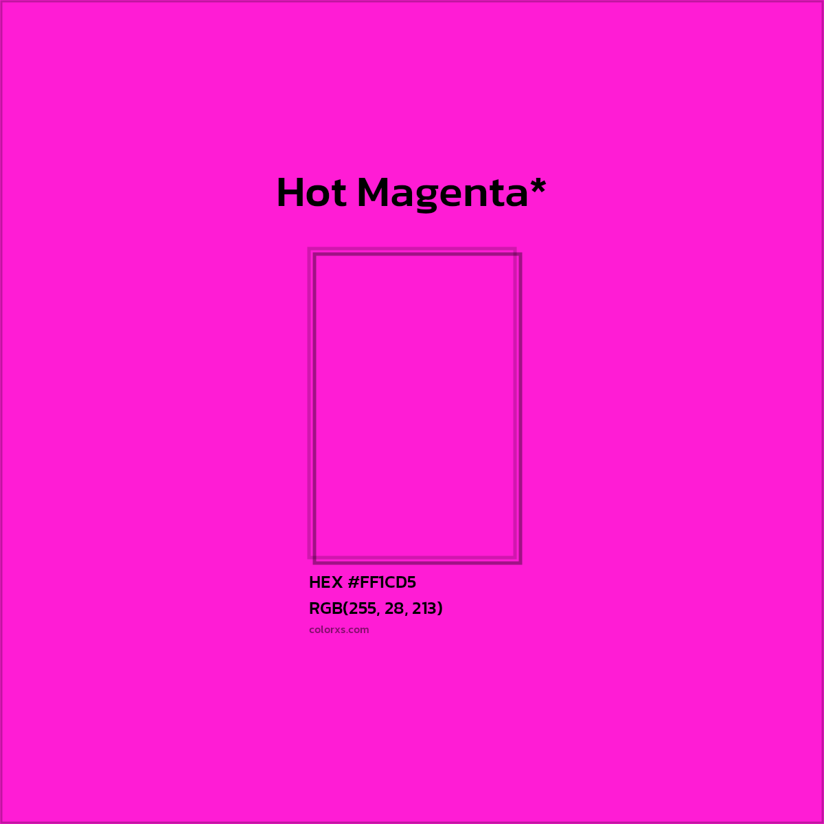 HEX #FF1CD5 Color Name, Color Code, Palettes, Similar Paints, Images