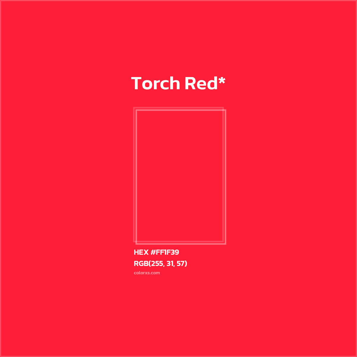 HEX #FF1F39 Color Name, Color Code, Palettes, Similar Paints, Images