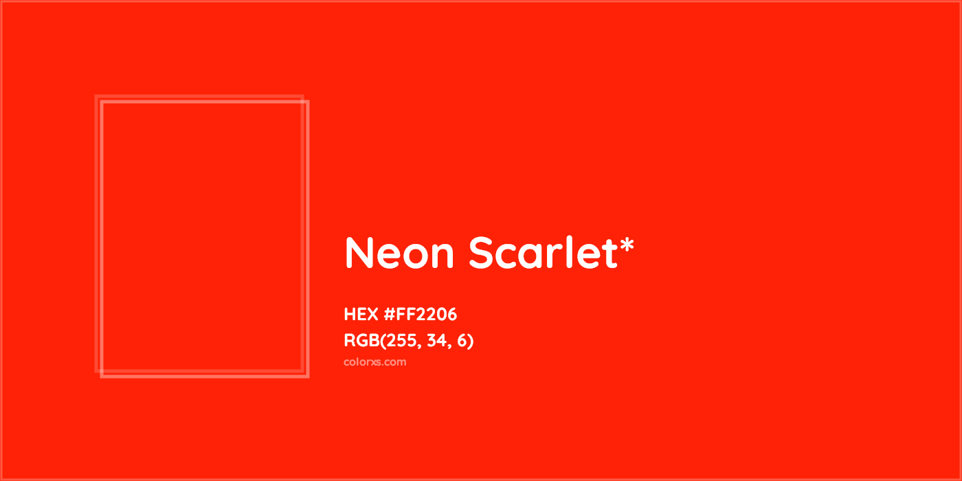 HEX #FF2206 Color Name, Color Code, Palettes, Similar Paints, Images