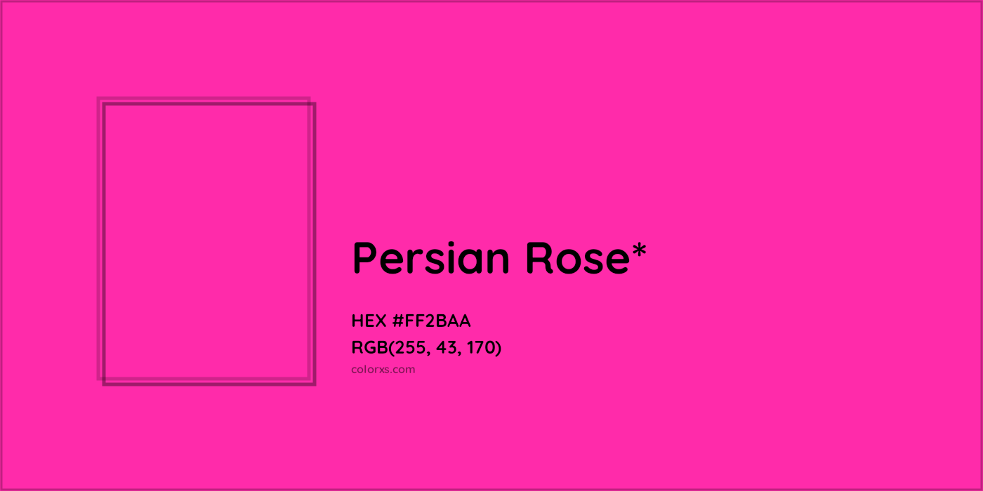HEX #FF2BAA Color Name, Color Code, Palettes, Similar Paints, Images