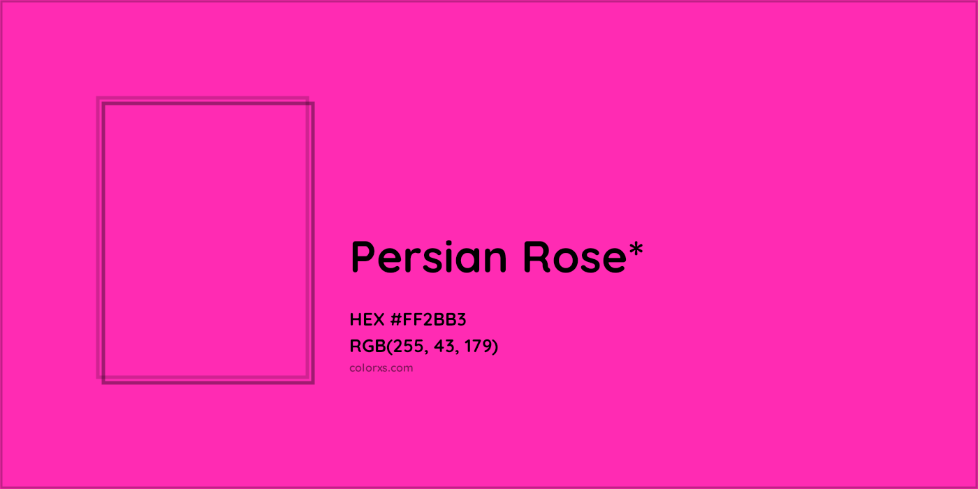HEX #FF2BB3 Color Name, Color Code, Palettes, Similar Paints, Images