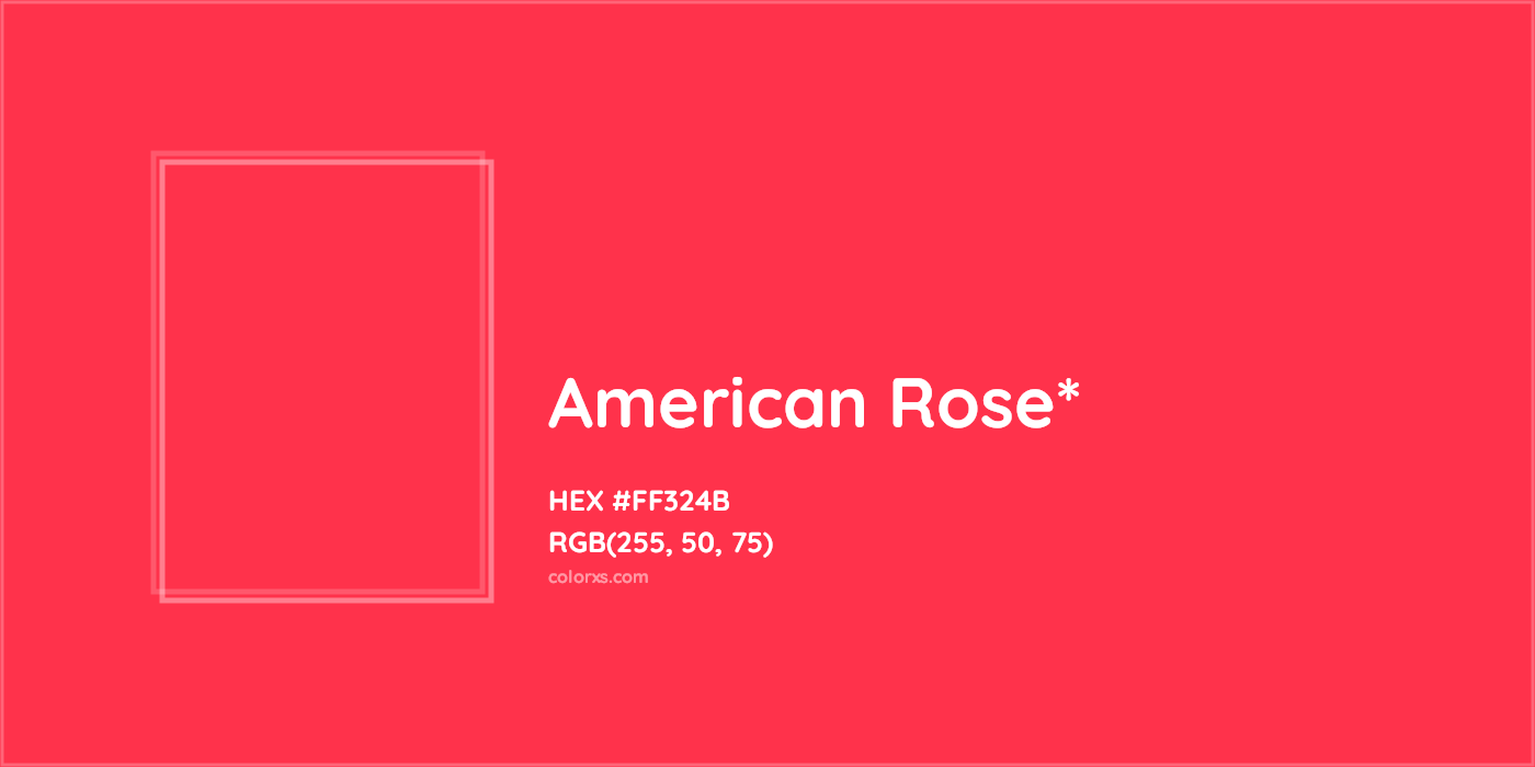 HEX #FF324B Color Name, Color Code, Palettes, Similar Paints, Images