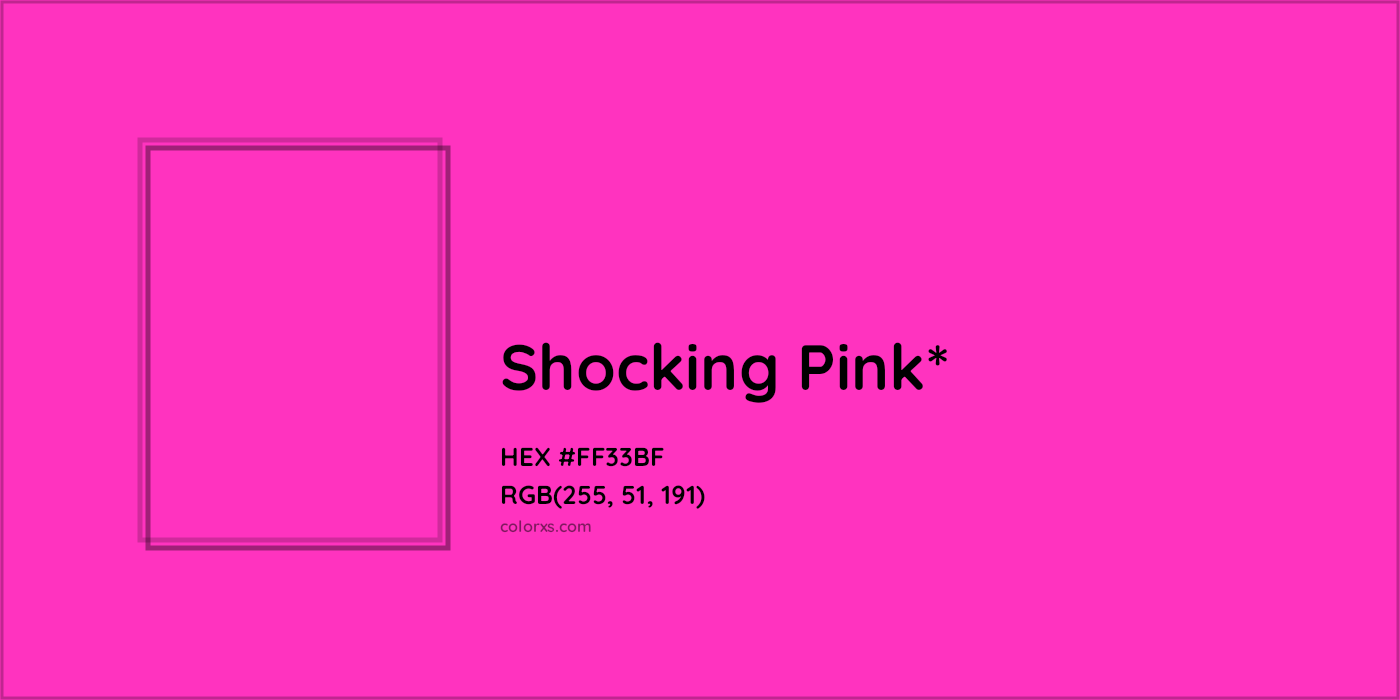 HEX #FF33BF Color Name, Color Code, Palettes, Similar Paints, Images