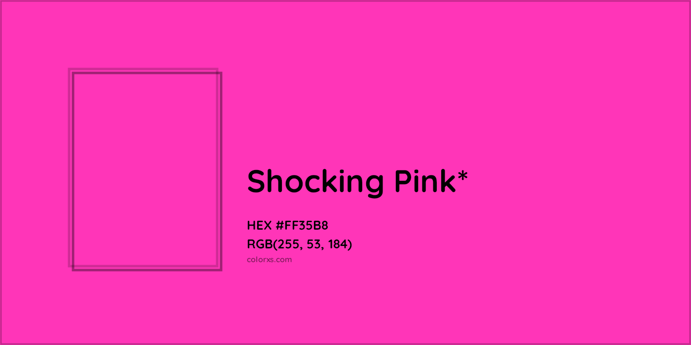 HEX #FF35B8 Color Name, Color Code, Palettes, Similar Paints, Images