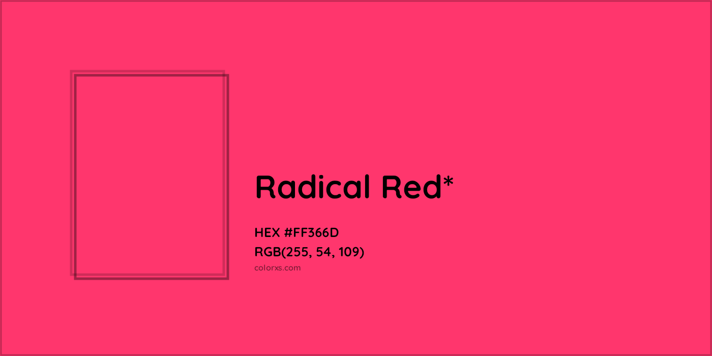 HEX #FF366D Color Name, Color Code, Palettes, Similar Paints, Images