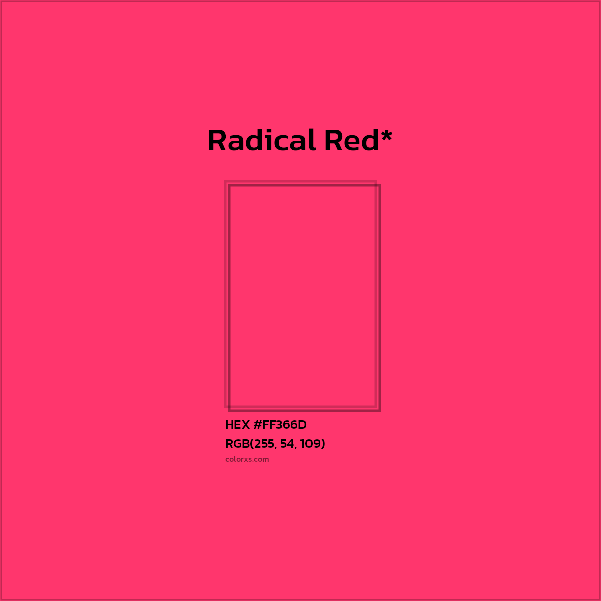 HEX #FF366D Color Name, Color Code, Palettes, Similar Paints, Images