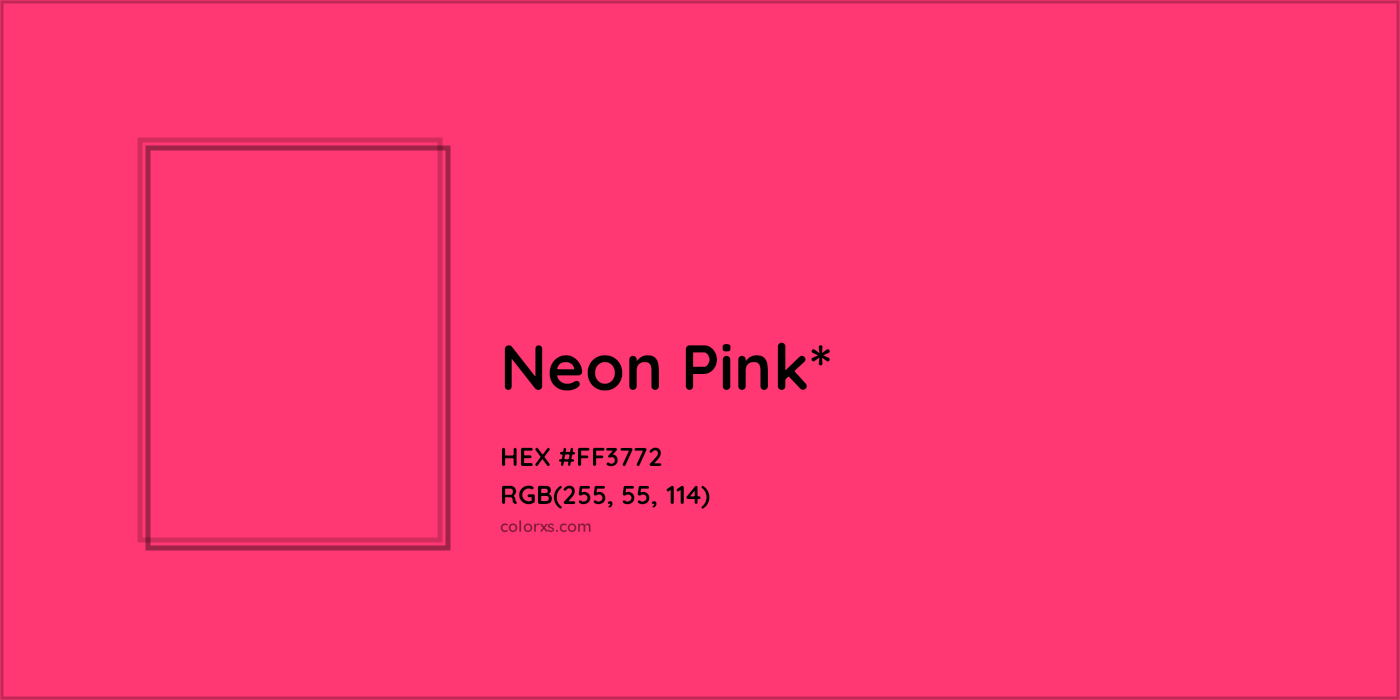 HEX #FF3772 Color Name, Color Code, Palettes, Similar Paints, Images