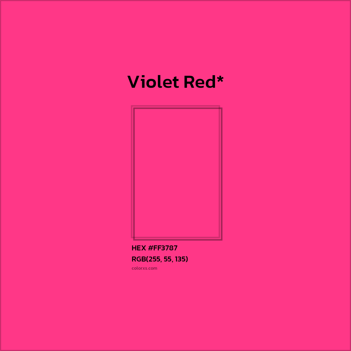 HEX #FF3787 Color Name, Color Code, Palettes, Similar Paints, Images