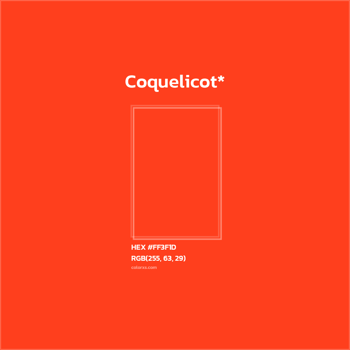 HEX #FF3F1D Color Name, Color Code, Palettes, Similar Paints, Images