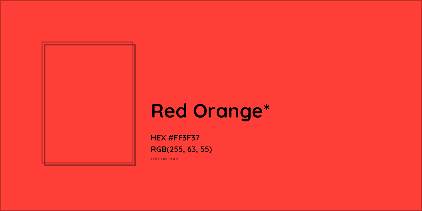 HEX #FF3F37 Color Name, Color Code, Palettes, Similar Paints, Images