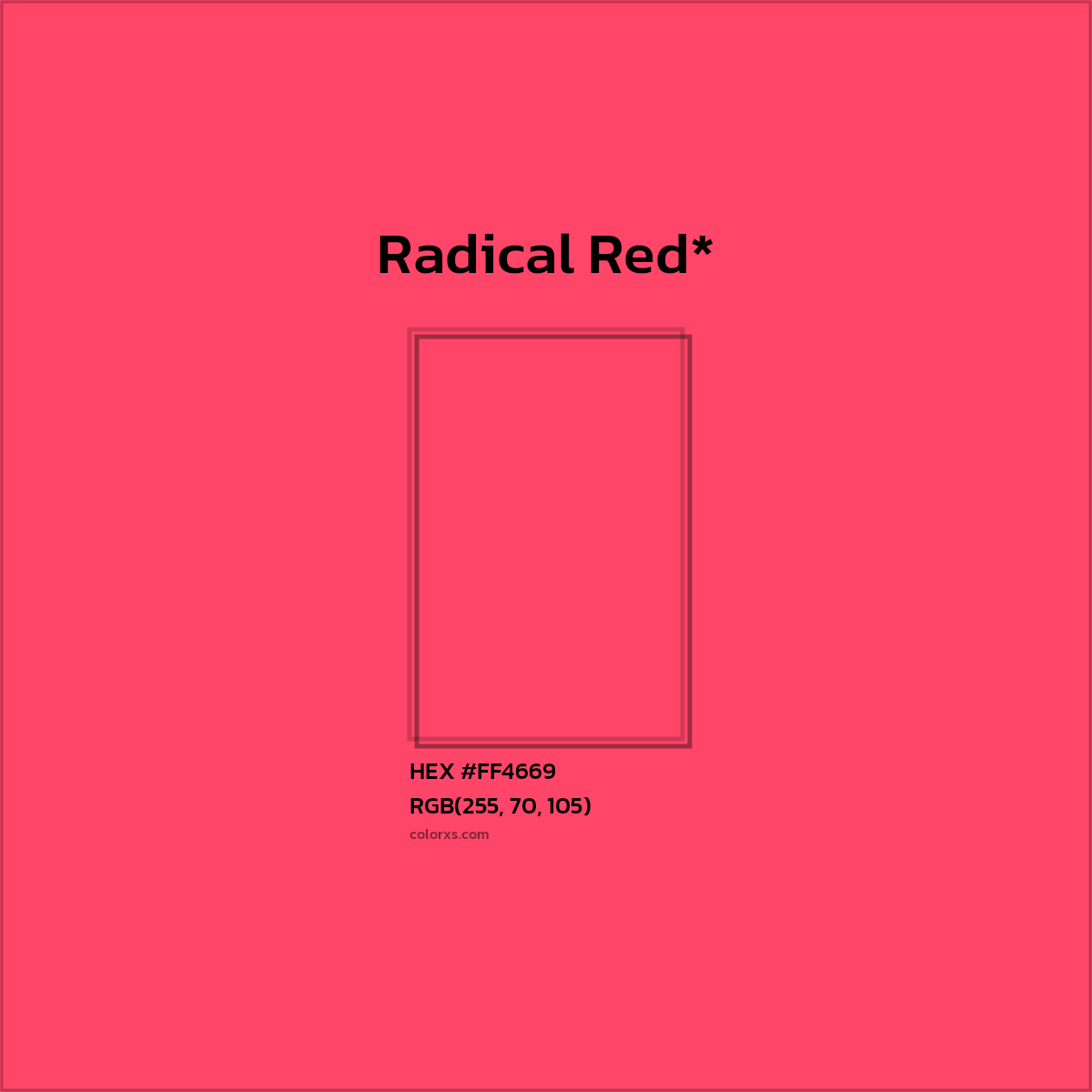 HEX #FF4669 Color Name, Color Code, Palettes, Similar Paints, Images