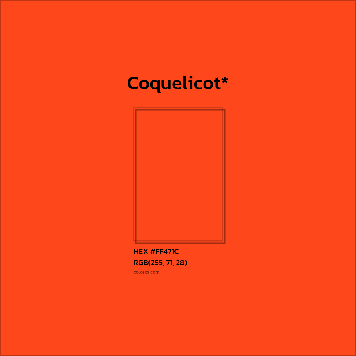 HEX #FF471C Color Name, Color Code, Palettes, Similar Paints, Images