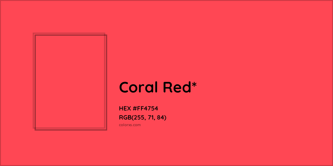 HEX #FF4754 Color Name, Color Code, Palettes, Similar Paints, Images