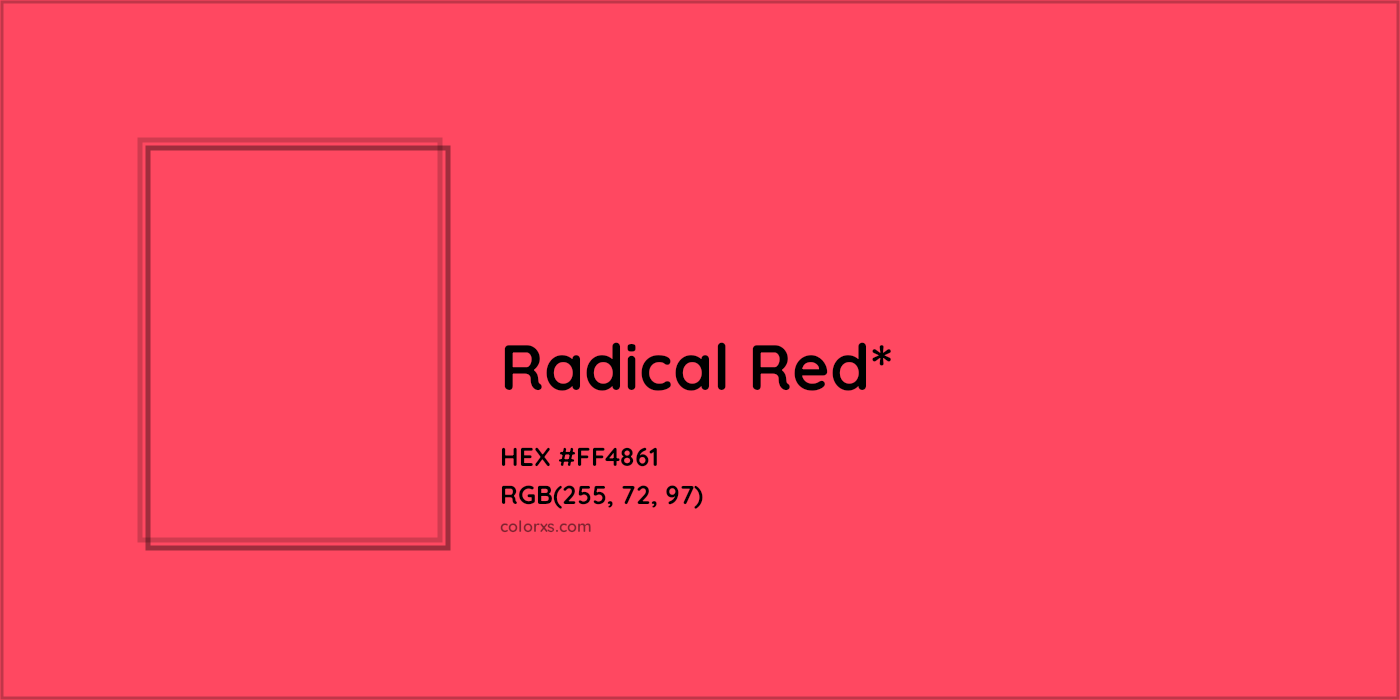 HEX #FF4861 Color Name, Color Code, Palettes, Similar Paints, Images