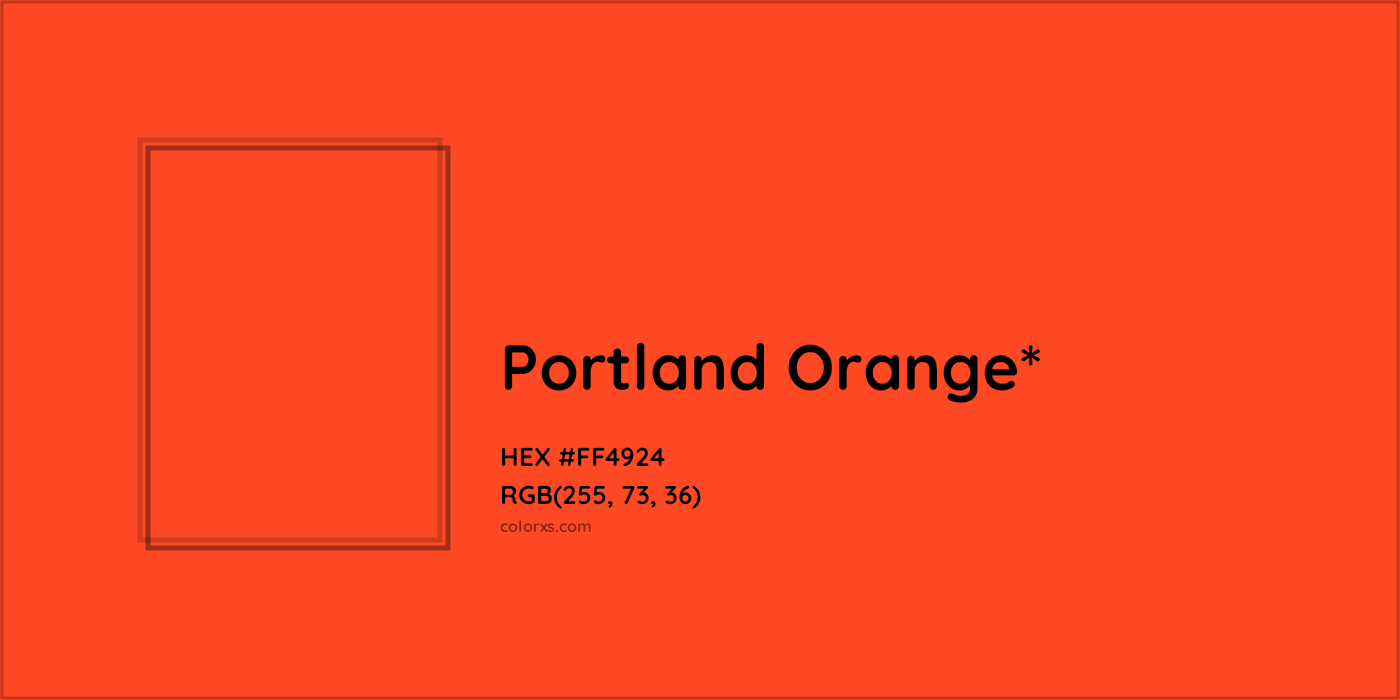 HEX #FF4924 Color Name, Color Code, Palettes, Similar Paints, Images
