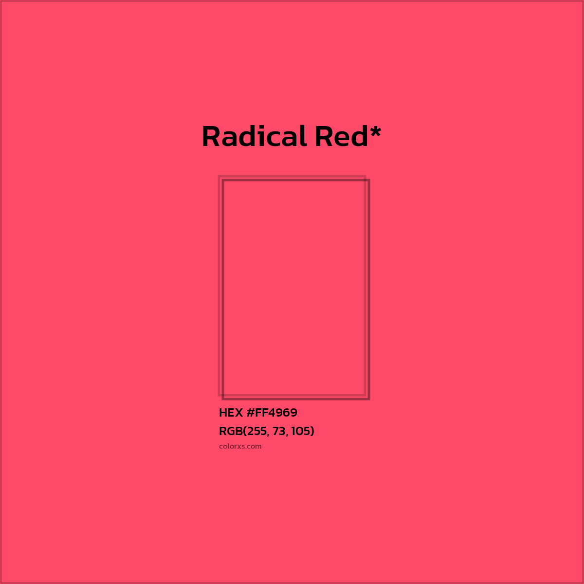 HEX #FF4969 Color Name, Color Code, Palettes, Similar Paints, Images