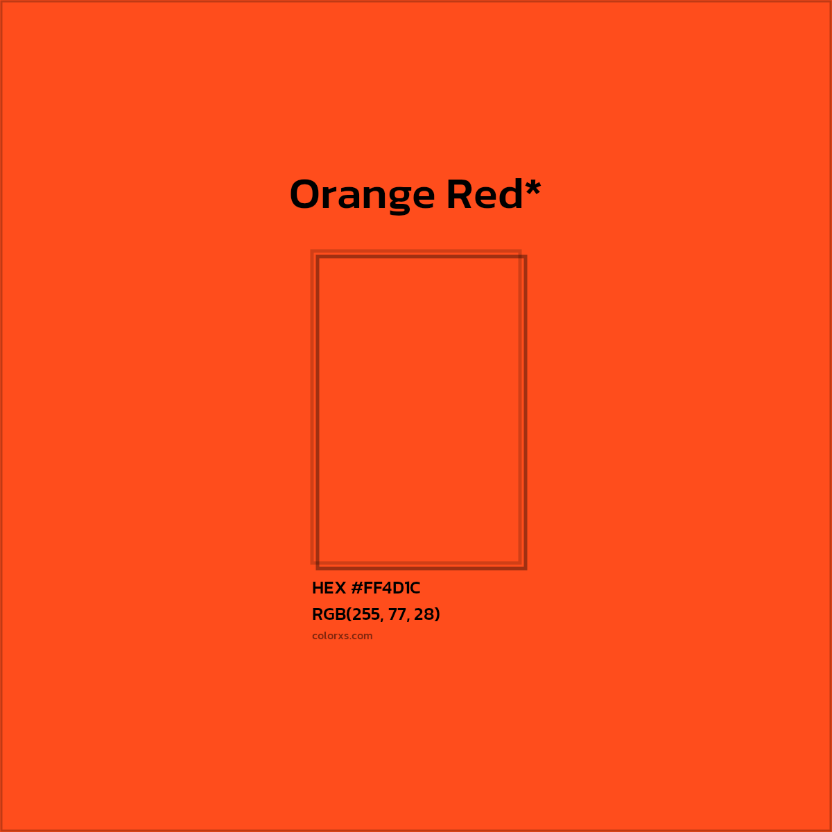 HEX #FF4D1C Color Name, Color Code, Palettes, Similar Paints, Images