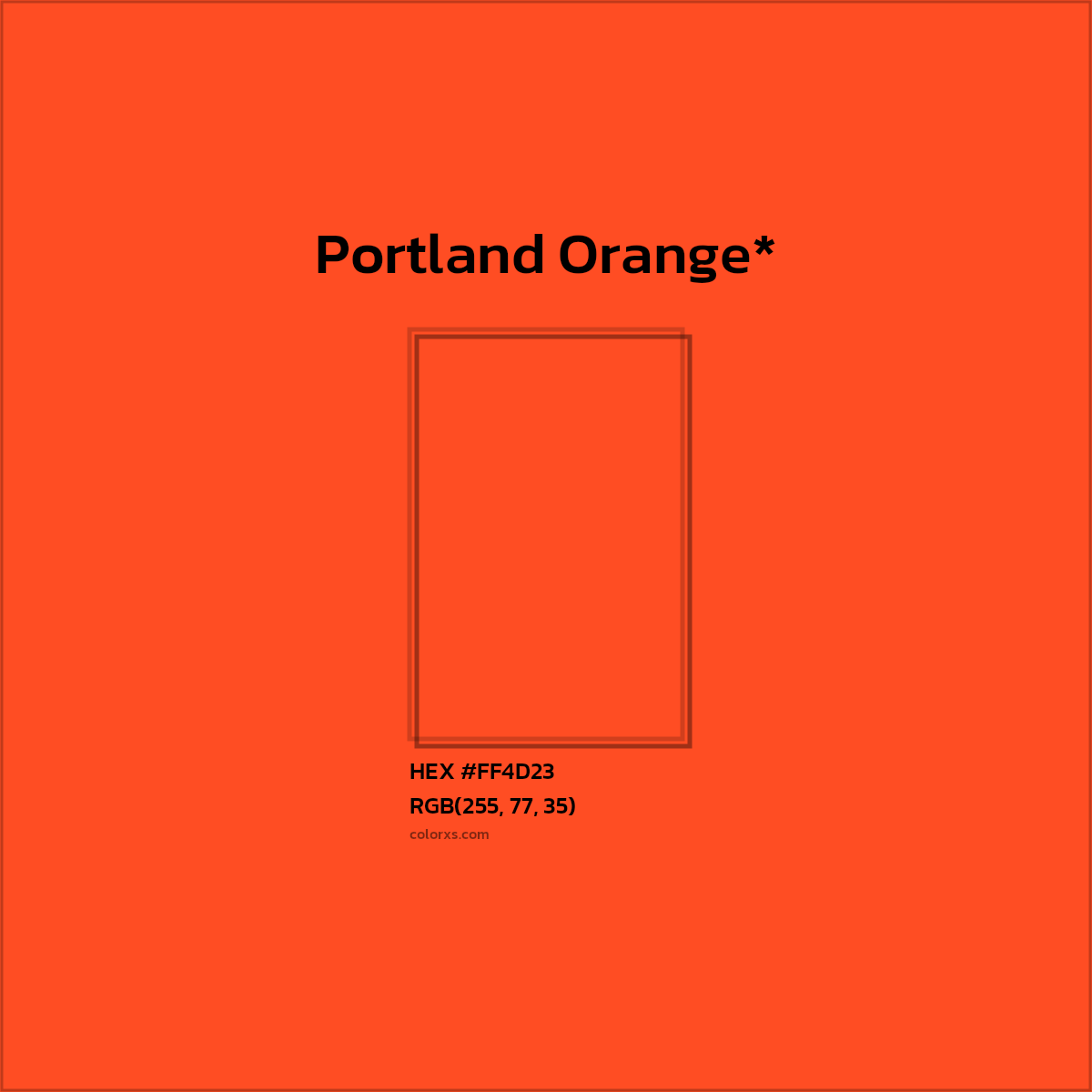 HEX #FF4D23 Color Name, Color Code, Palettes, Similar Paints, Images