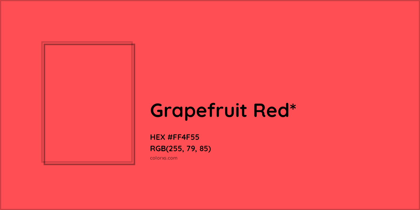 HEX #FF4F55 Color Name, Color Code, Palettes, Similar Paints, Images