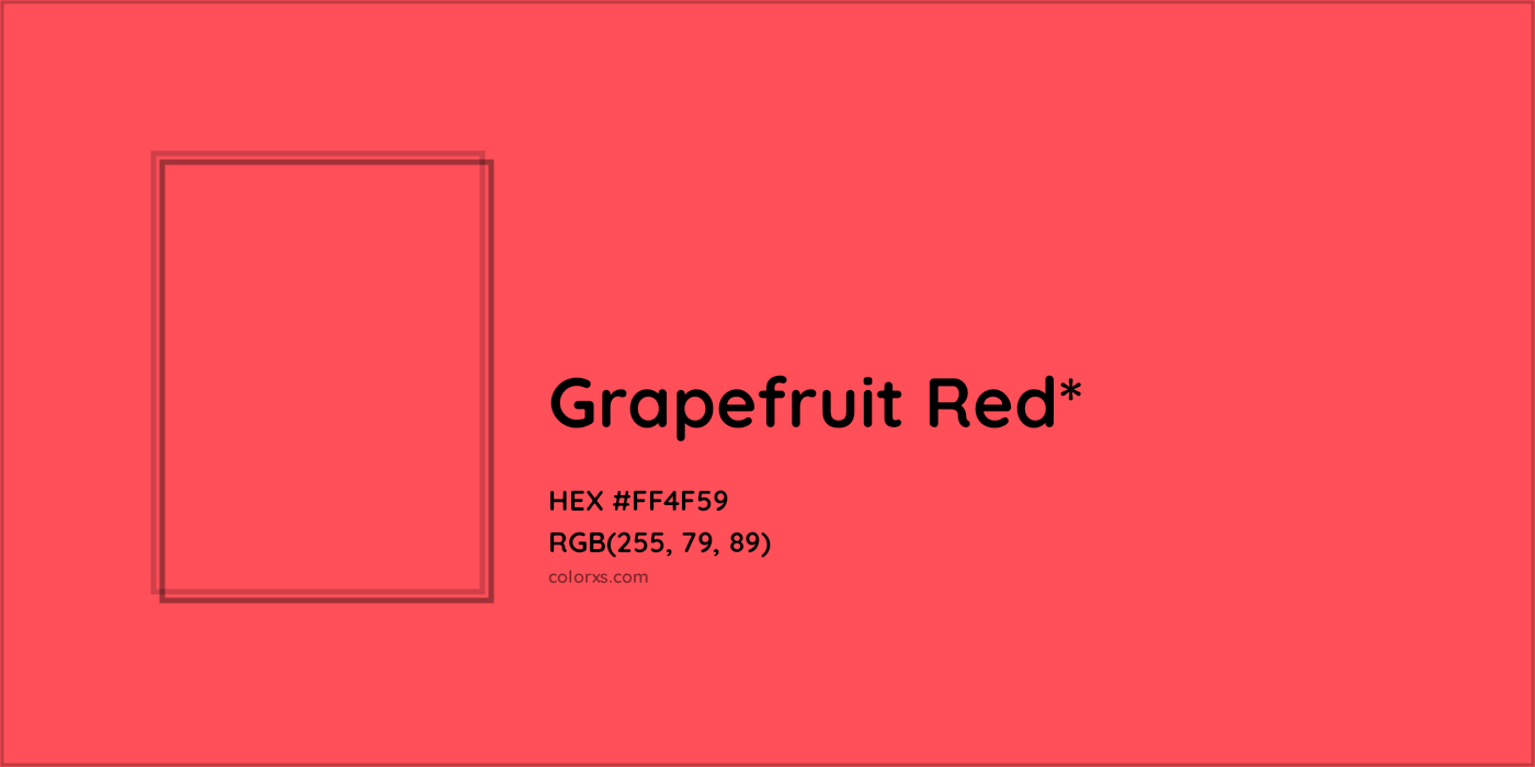 HEX #FF4F59 Color Name, Color Code, Palettes, Similar Paints, Images