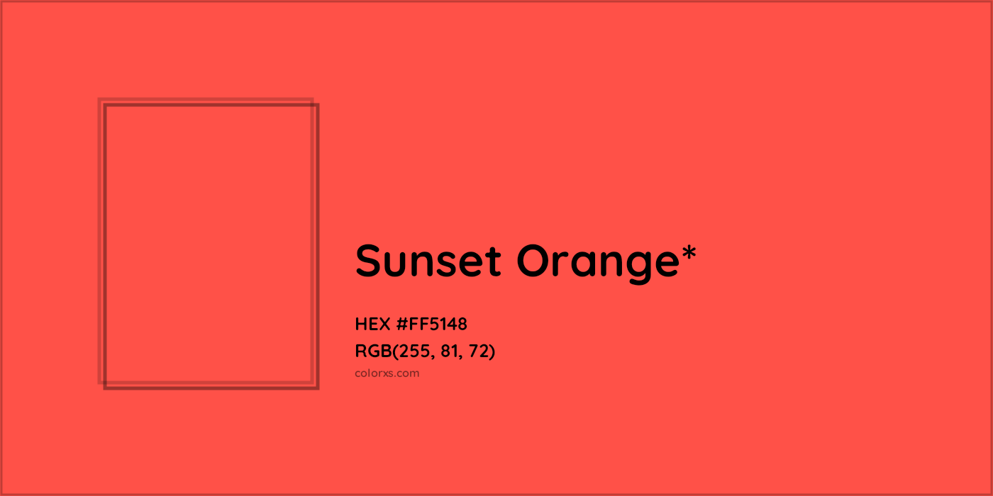 HEX #FF5148 Color Name, Color Code, Palettes, Similar Paints, Images