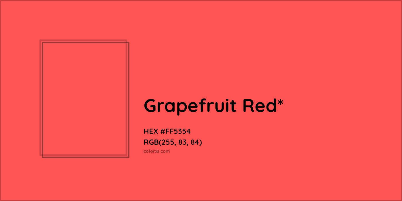 HEX #FF5354 Color Name, Color Code, Palettes, Similar Paints, Images