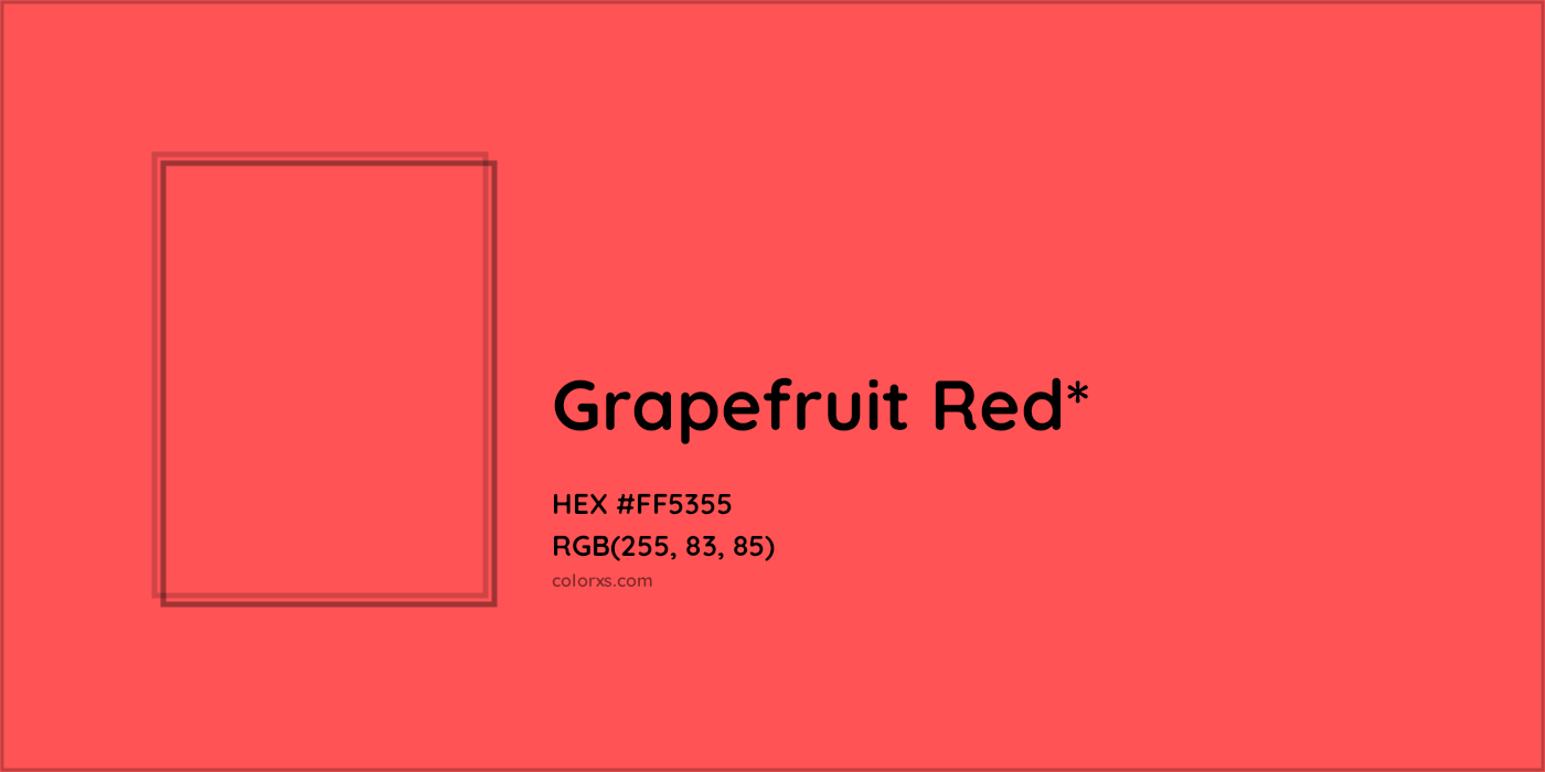 HEX #FF5355 Color Name, Color Code, Palettes, Similar Paints, Images