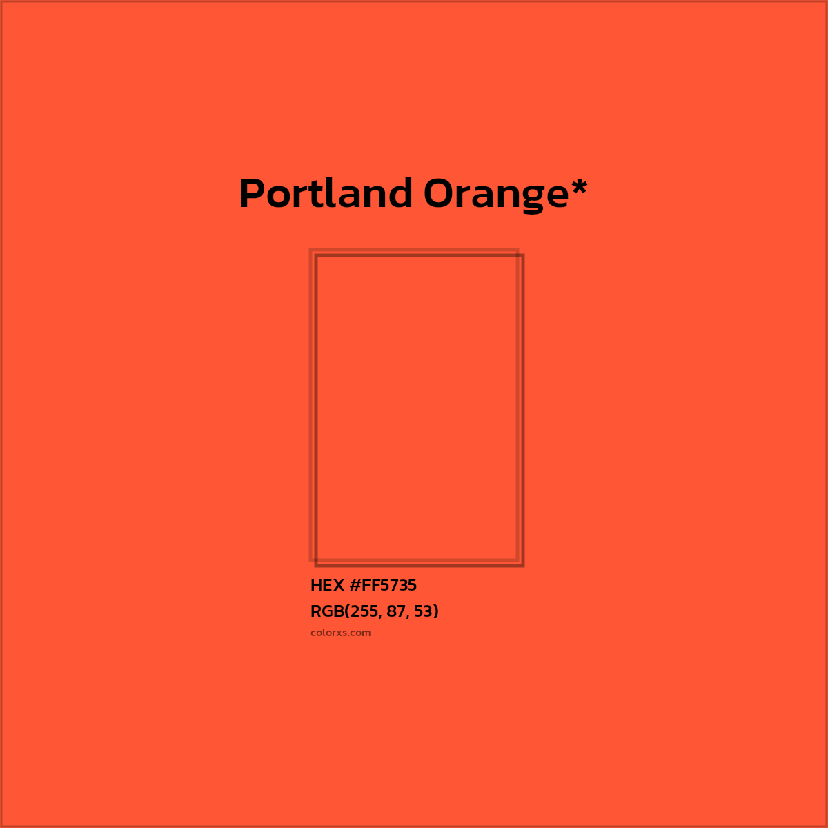 HEX #FF5735 Color Name, Color Code, Palettes, Similar Paints, Images