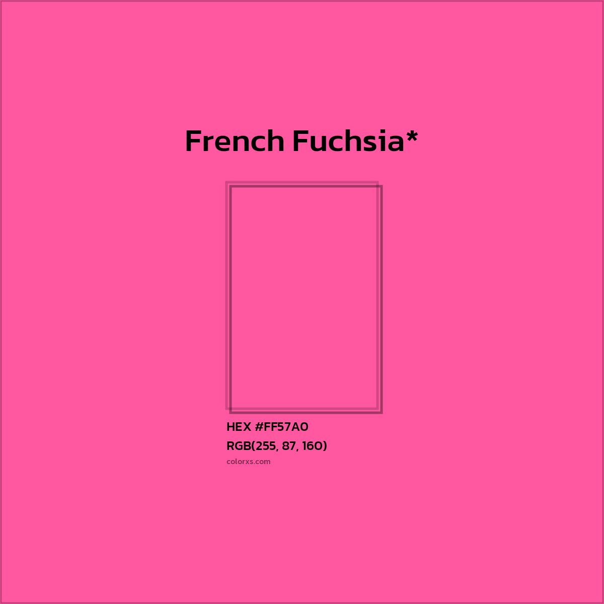 HEX #FF57A0 Color Name, Color Code, Palettes, Similar Paints, Images