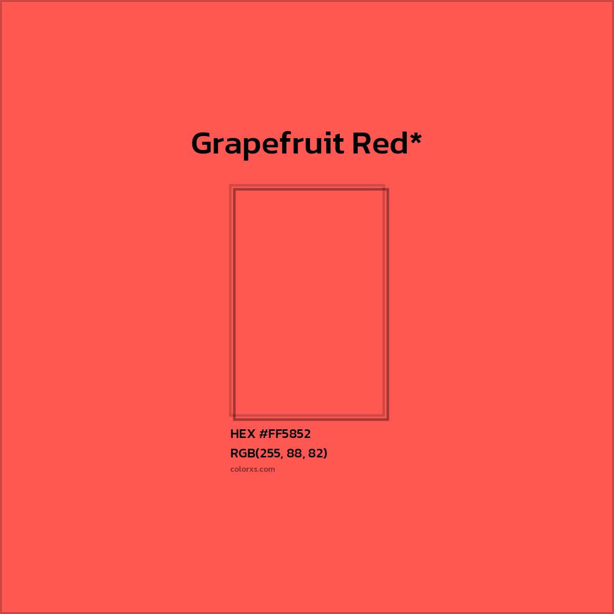 HEX #FF5852 Color Name, Color Code, Palettes, Similar Paints, Images