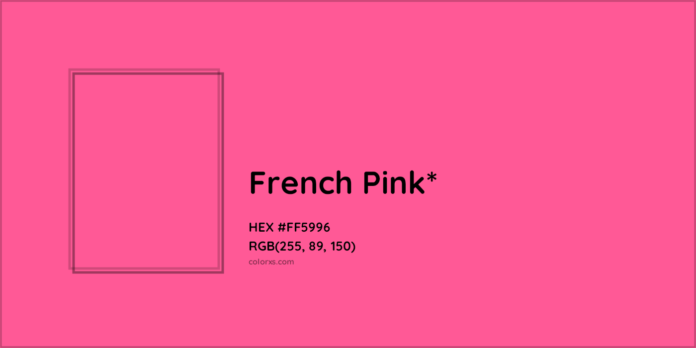 HEX #FF5996 Color Name, Color Code, Palettes, Similar Paints, Images