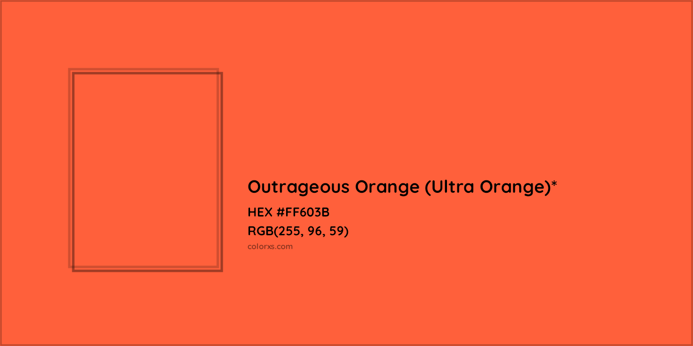 HEX #FF603B Color Name, Color Code, Palettes, Similar Paints, Images