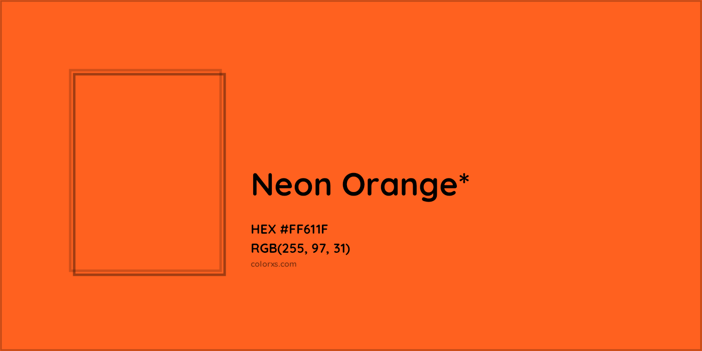 HEX #FF611F Color Name, Color Code, Palettes, Similar Paints, Images