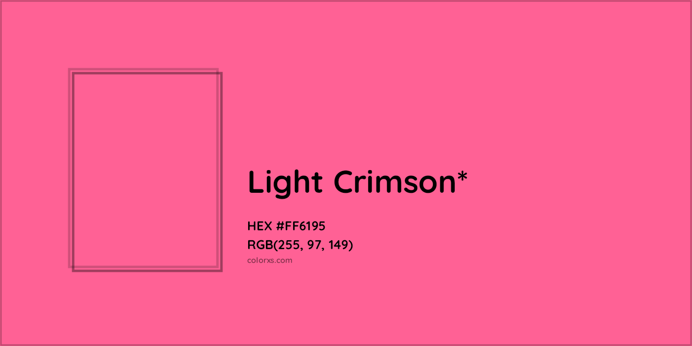 HEX #FF6195 Color Name, Color Code, Palettes, Similar Paints, Images