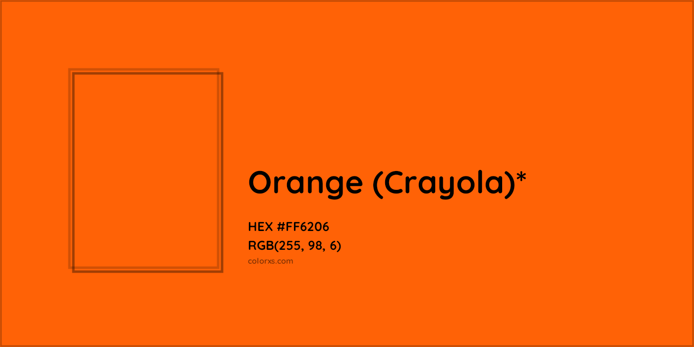 HEX #FF6206 Color Name, Color Code, Palettes, Similar Paints, Images