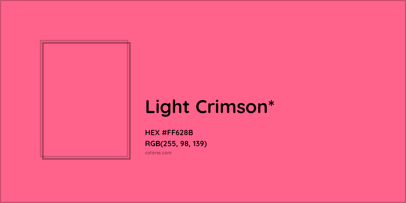 HEX #FF628B Color Name, Color Code, Palettes, Similar Paints, Images